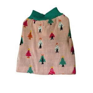 Play On XL Dog Sweater‎ Christmas Trees Pink Green Holiday Pet Apparel nwt
